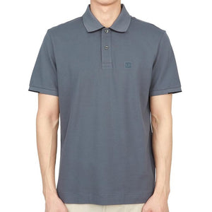 Cp Company Metropolis Series Striped Polo Shirt In Ombre Blue (Pre-Order: Due Approx. 28th Feb)