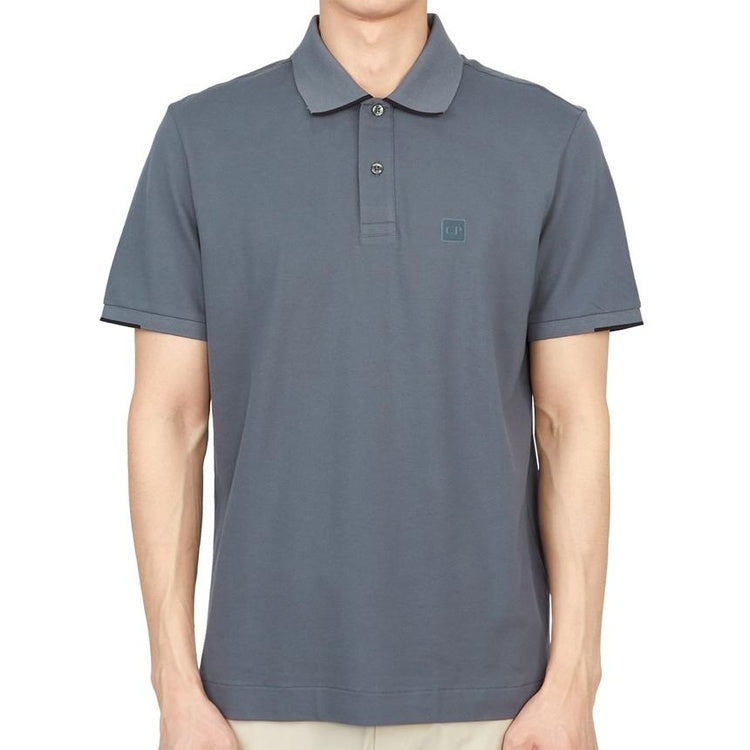 Cp Company Metropolis Series Striped Polo Shirt In Ombre Blue (Pre-Order: Due Approx. 28th Feb)