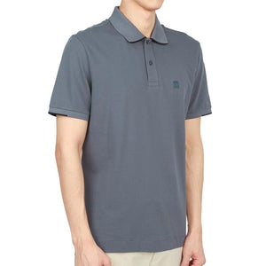 Cp Company Metropolis Series Striped Polo Shirt In Ombre Blue (Pre-Order: Due Approx. 28th Feb)