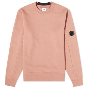 Cp Company Diagonal Raised Cotton Lens Sweatshirt in Cedar Wood (Pre-Order: Due Approx. 28th Feb)