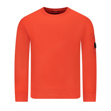 Load image into Gallery viewer, Cp Company Brushed Emerized Resist Dyed Lens Sweatshirt in High Risk Red (Pre-Order: Due Approx. 28th Feb)
