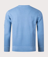 Load image into Gallery viewer, Cp Company Brushed Emerized Resist Dyed Lens Sweatshirt in Riviera Blue (Pre-Order: Due Approx. 28th Feb)
