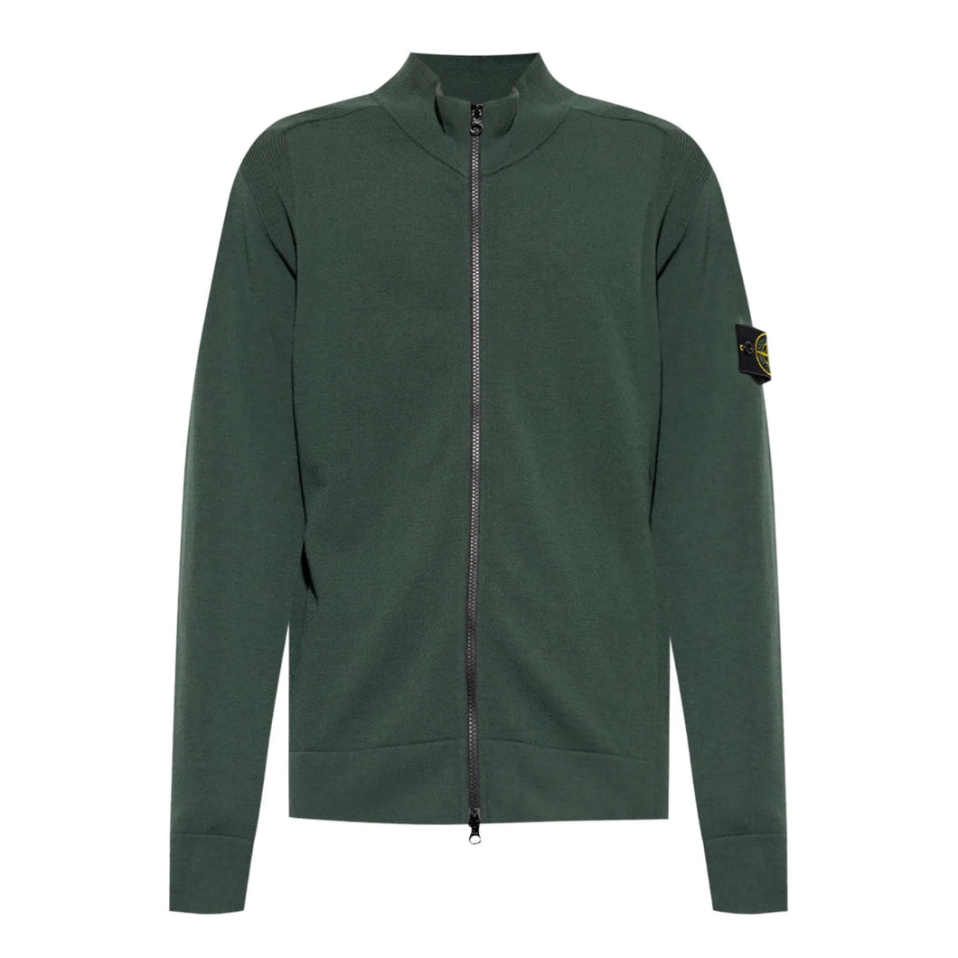 Stone Island Knit Full Zip Fleece Khaki