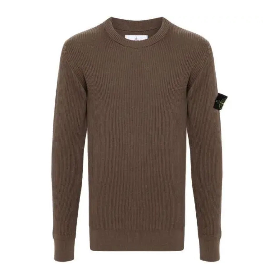 Stone Island Rws Ribbed Sweatshirt Walnut Brown