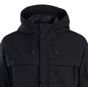 Cp Company A/W Shell-R Lens Chest Pocket Jacket In Black