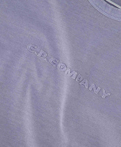 Cp Company Embroidered Logo T-Shirt 260A Cosmic Sky