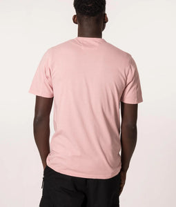 Cp Company 24/1 Jersey Logo T-Shirt In Pale Mauve