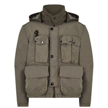 Load image into Gallery viewer, Cp Company Junior Flatt Nylon Down Goggle Jacket In Thyme
