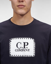 Load image into Gallery viewer, Cp Company Long Sleeve Stamp Logo T-Shirt in Navy
