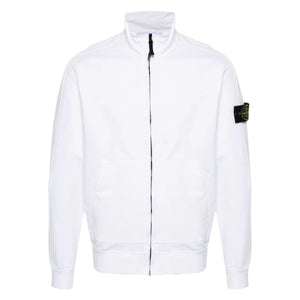 Stone Island Garment Dyed Full Zip in White