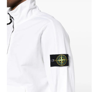 Stone Island Garment Dyed Full Zip in White