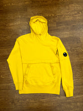 Load image into Gallery viewer, Cp Company Cotton Fleece Lens Overhead Hoodie in Golden Nugget
