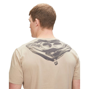 Cp Company 30/1 Jersey Goggle Logo T-Shirt Cobblestone