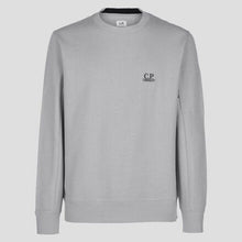 Load image into Gallery viewer, Cp Company Diagonal Raised Embroidered Logo Sweatshirt Flint Grey
