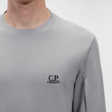 Load image into Gallery viewer, Cp Company Diagonal Raised Embroidered Logo Sweatshirt Flint Grey
