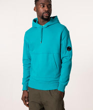 Load image into Gallery viewer, Cp Company Heavy Lens Overhead Hoodie In Tile Blue
