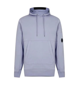 Cp Company Heavy Lens Overhead Hoodie In Cosmic Sky