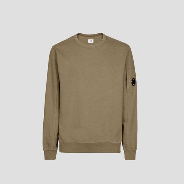 Cp Company Light Fleece Lens Sweatshirt in Lead Grey