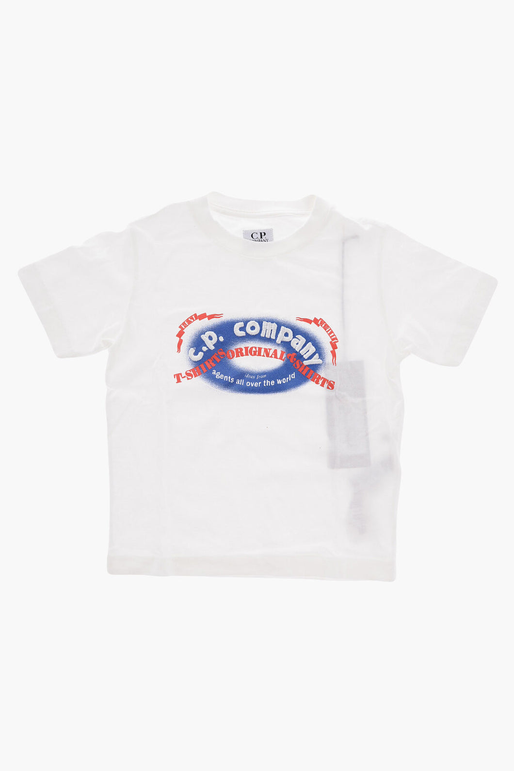 Cp Company Old Skool Logo T-Shirt in White