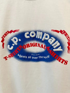 Cp Company Old Skool Logo T-Shirt in White