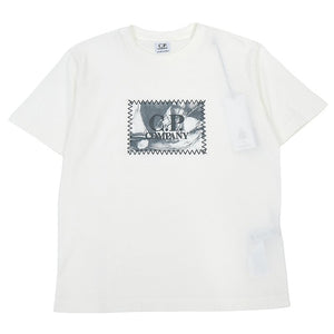 Cp Company Junior Stitch Logo  T-Shirt White