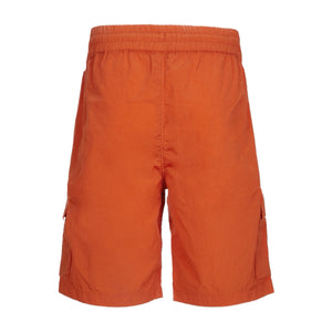 Cp Company Junior Chrome - R Lens Cargo Shorts In Harvest Pumpkin