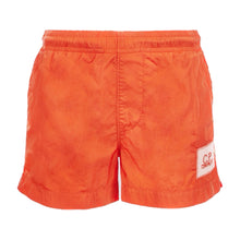 Load image into Gallery viewer, Cp Company Junior Chrome - R Patch Logo Swim Shorts In Harvest Pumpkin
