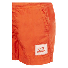 Load image into Gallery viewer, Cp Company Junior Chrome - R Patch Logo Swim Shorts In Harvest Pumpkin
