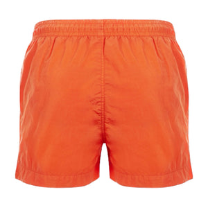 Cp Company Junior Chrome - R Patch Logo Swim Shorts In Harvest Pumpkin