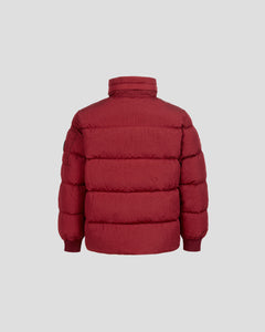 Cp Company Junior Lens M.T.T.N Down Jacket With Foldaway Hood in Red