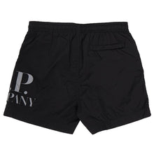 Load image into Gallery viewer, Cp Company Junior Big Logo Swimshorts In Black
