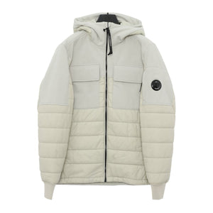 Cp Company Junior Soft Shell-R Mixed Lens Jacket In Pelican