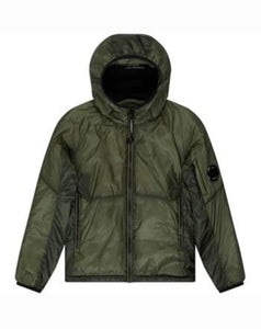 Cp Company Junior Primaloft Outline Jacket in Ivy Green