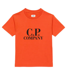 Cp Company Junior Goggle T-Shirt In Harvest Pumpkin