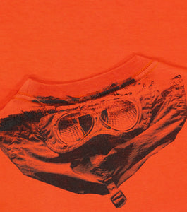 Cp Company Junior Goggle T-Shirt In Harvest Pumpkin