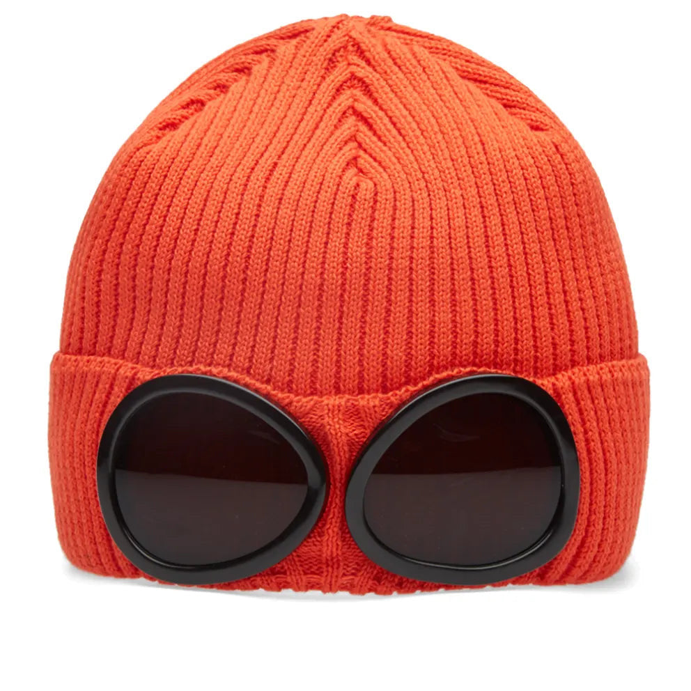 Cp Company Junior Goggle Beanie In Harvest Pumpkin