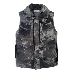 Stone Island Primaloft Grid Camo Gilet Grey