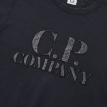 Load image into Gallery viewer, Cp Company Light Fleece Embroidered Big Logo Sweatshirt in Black
