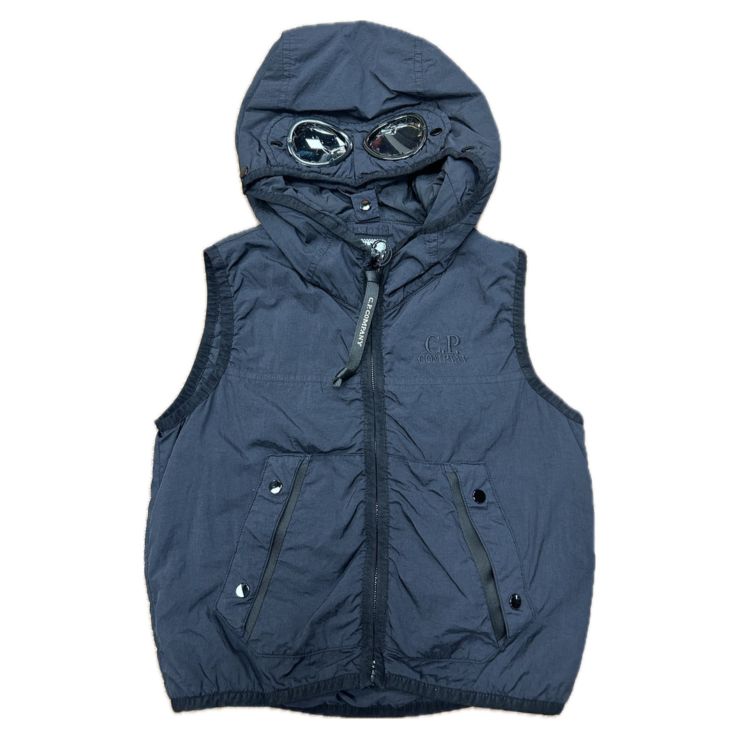 Cp Company Junior Cr-L Embroidered Logo Goggle Gilet in Navy