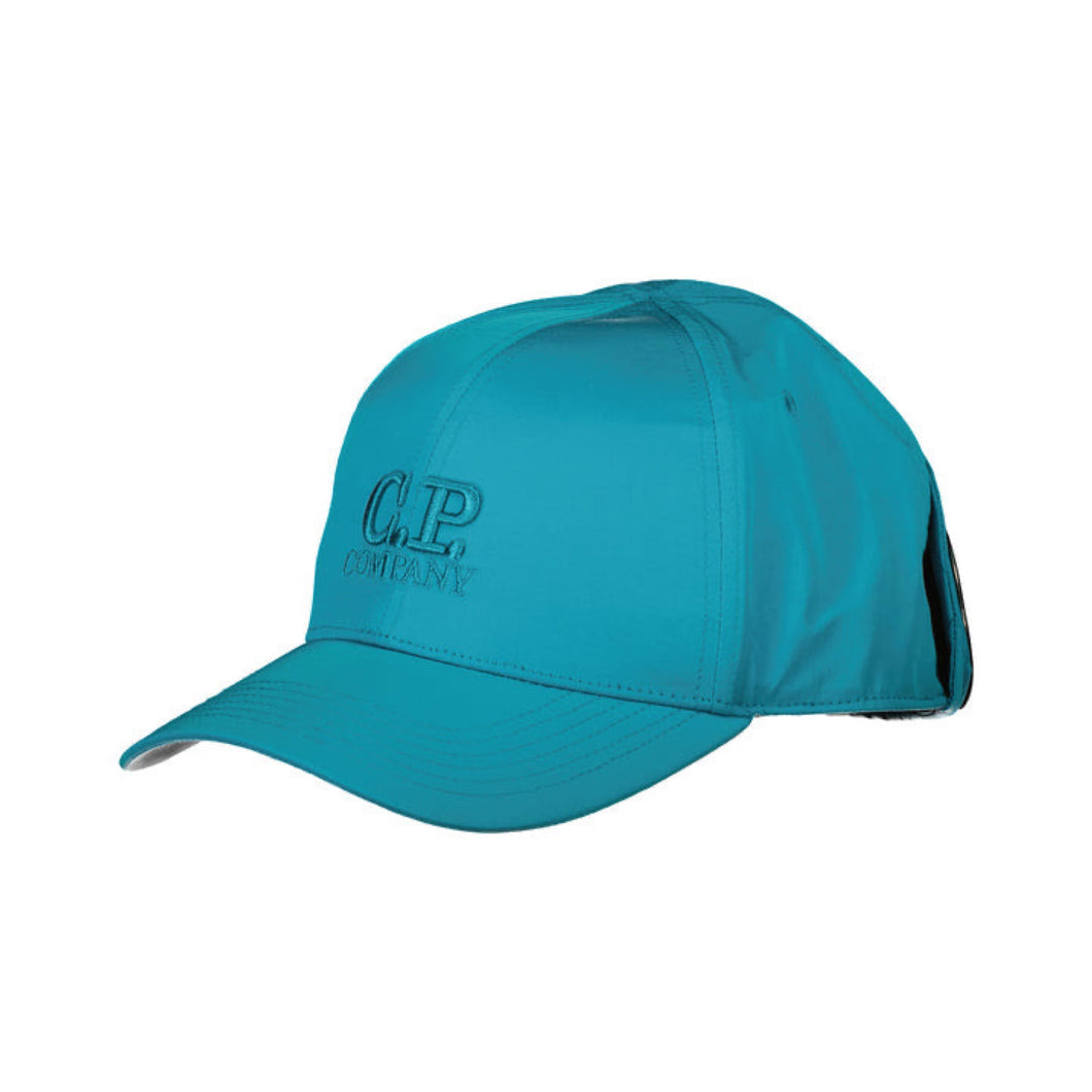 Cp Company Junior Goggle Cap In Tile Blue