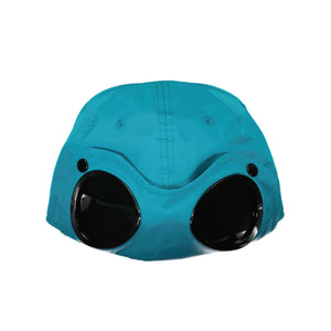 Cp Company Junior Goggle Cap In Tile Blue