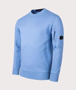 Cp Company Diagonal Raised Lens Sweatshirt in Infinity Blue (Pre-Order: Due Approx. 28th Feb)