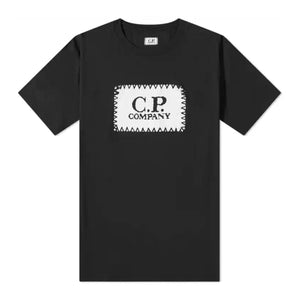 Cp Company Stamp Logo T-Shirt In Black