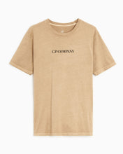 Load image into Gallery viewer, Cp Company Rings Jersey 24/1 Graphic Resist Dyed T-Shirt Sand
