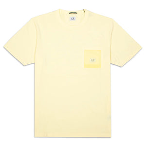 Cp Company Tacting Mesh Pocket T-Shirt in Yellow