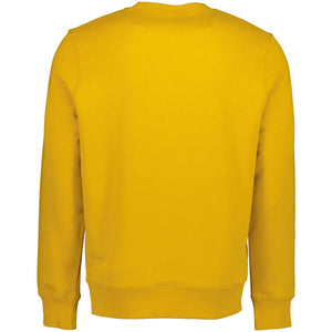 Cp Company Diagonal Raised Fleece Embroidered Logo Sweatshirt in Golden Nugget