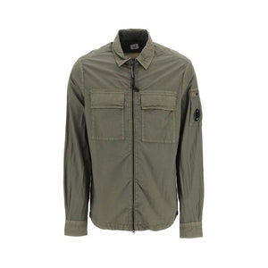 Cp Company Taylon L Lens Overshirt in Thyme