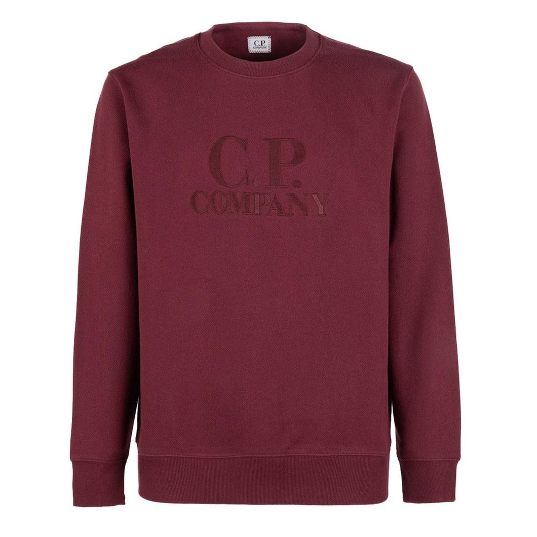 Cp Company Diagonal Raised Embroidered Logo Sweatshirt in Port Royal