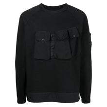 Load image into Gallery viewer, Cp Company Mixed Heavy Jersey Lens Sweatshirt in Black
