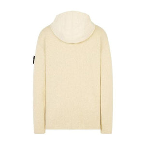 Stone Island Mixed Hooded Cotton Knit Natural Beige